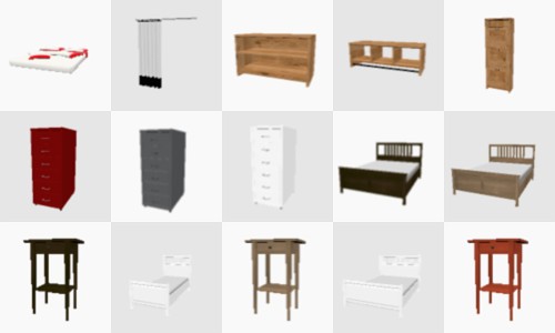 Мебель для sweet home 3d ikea