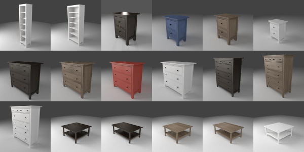 IKEA models for Blender by Scopia